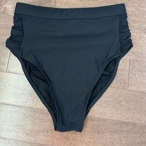 Addition Elle black high-waisted swim bottoms size X